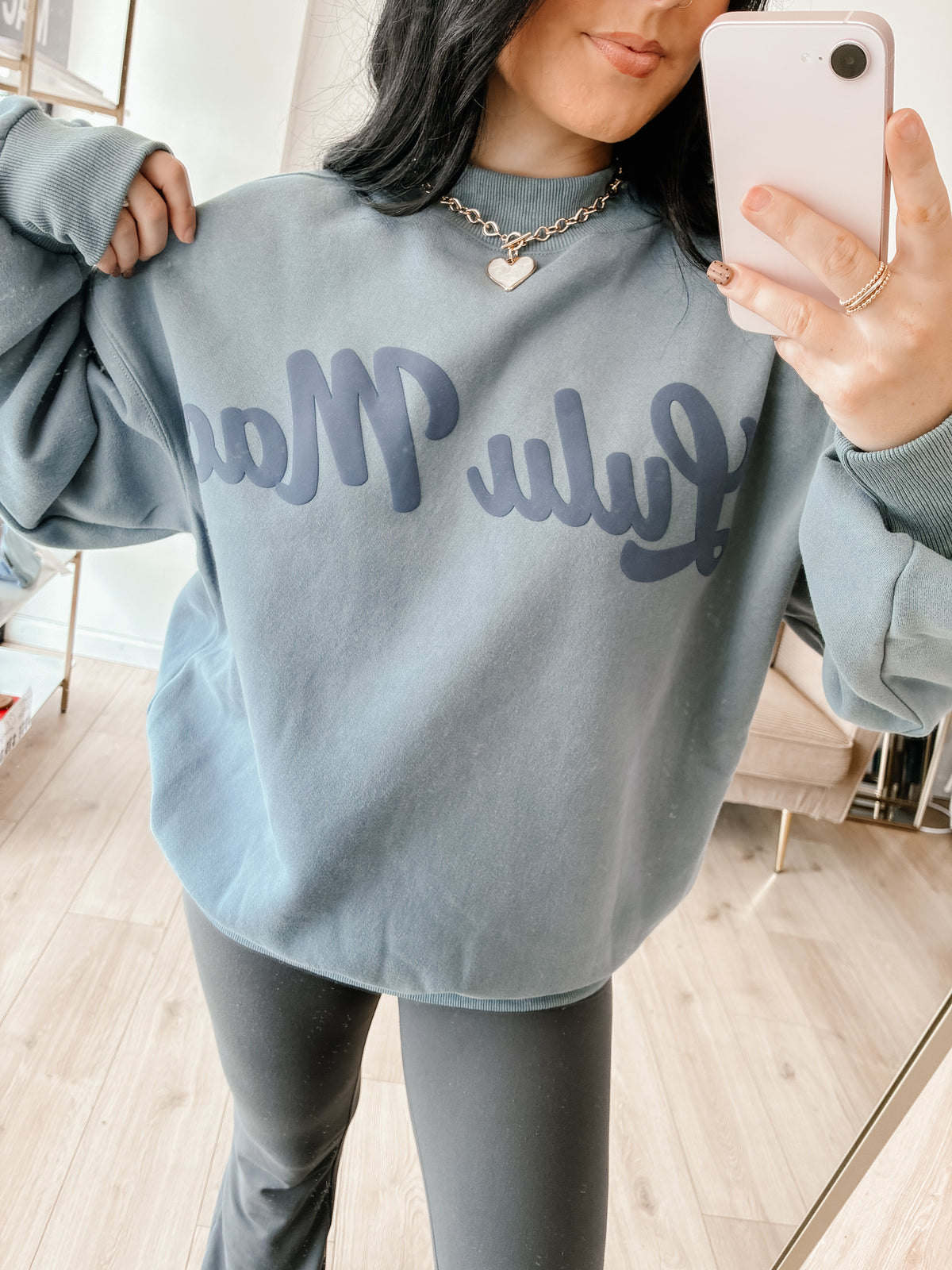 Blue Script LULUMAC Sweatshirt