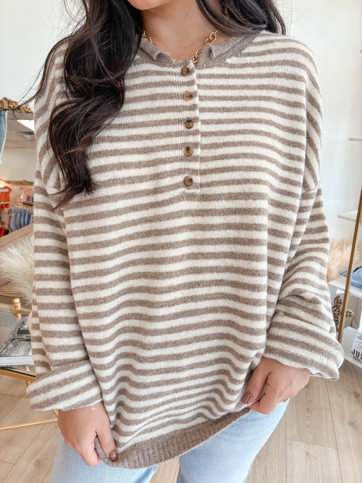Sarah Long Sleeve Sweater Top
