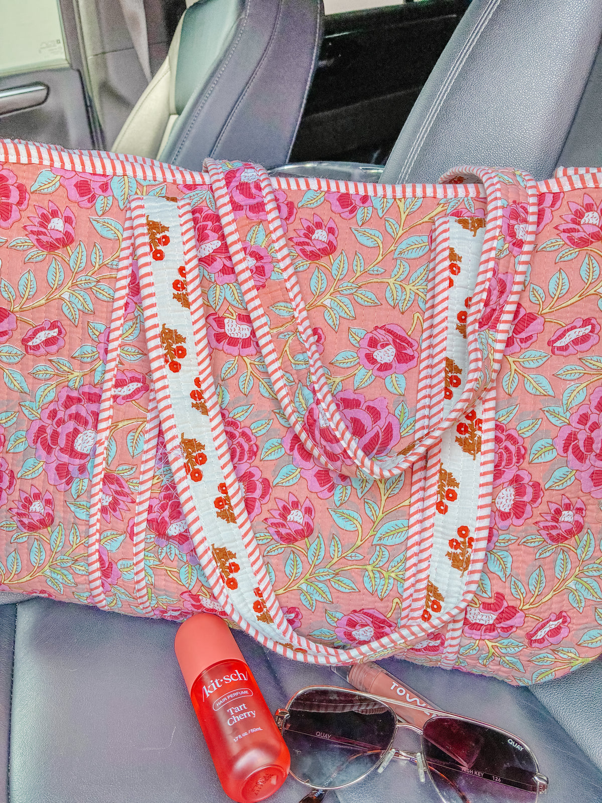 Whimsy Quilted Tote Bag