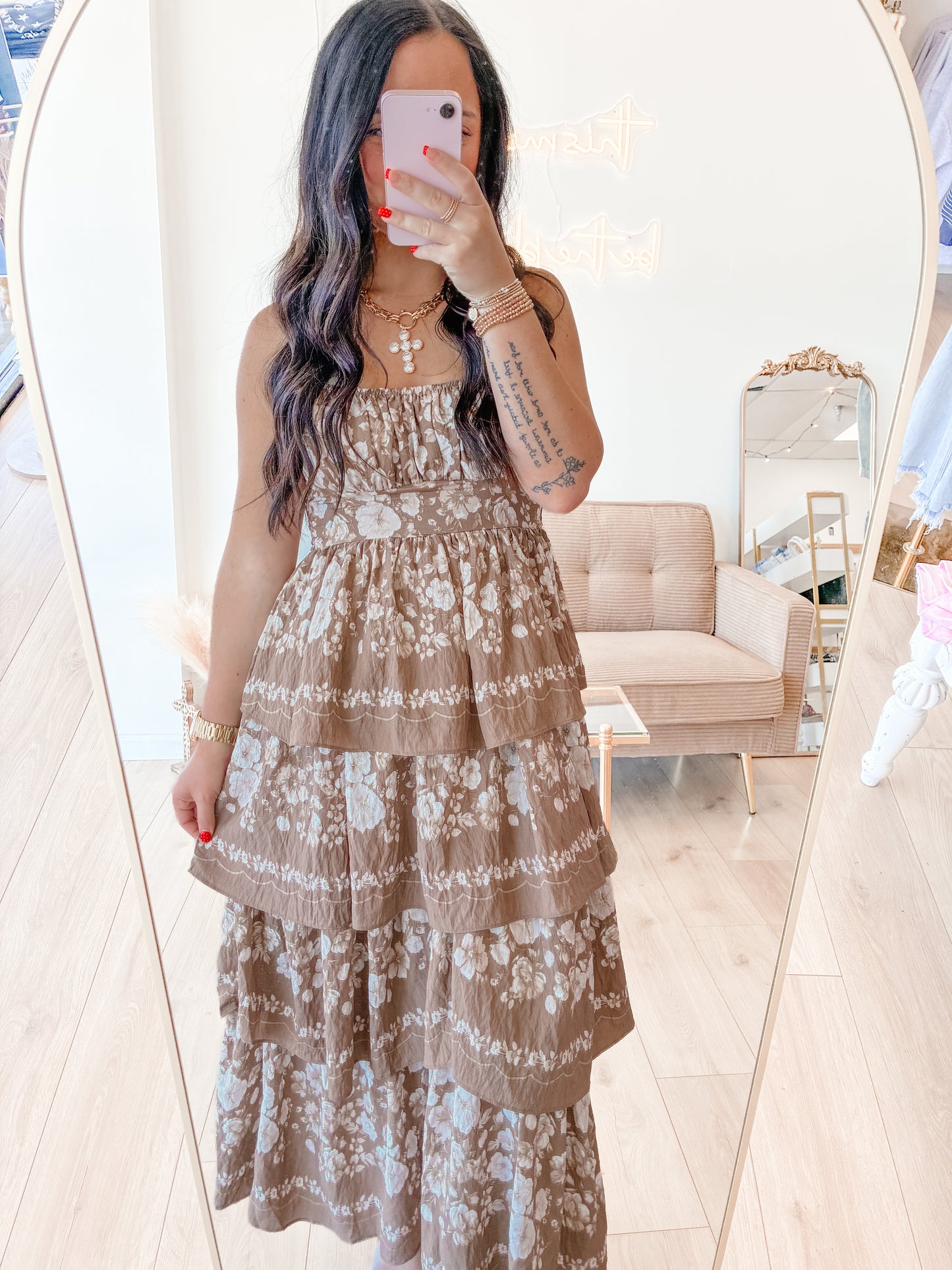 Sweet Cocoa Midi Dress