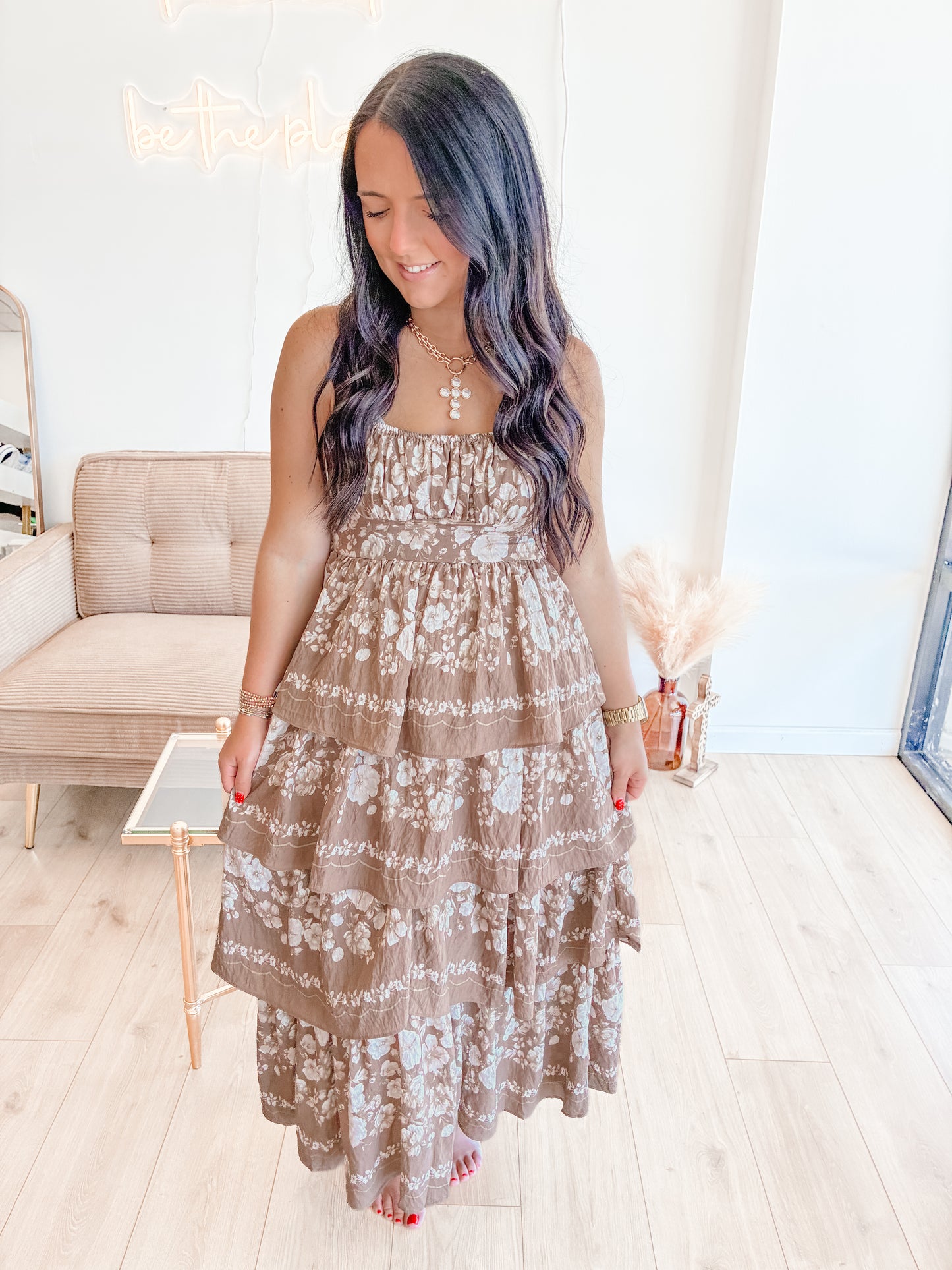 Sweet Cocoa Midi Dress