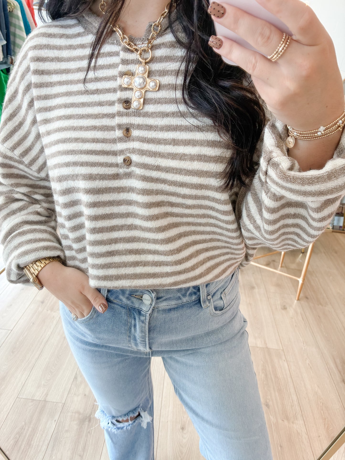 Sarah Long Sleeve Sweater Top