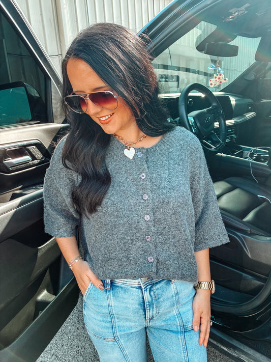 Starlight Cardigan - Charcoal