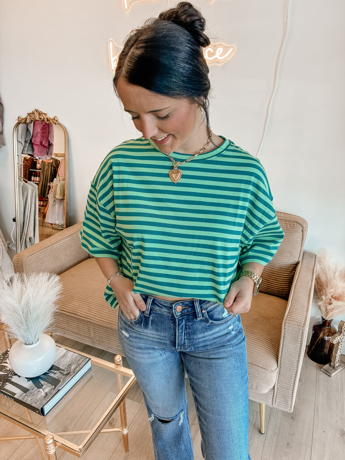 Grass is Greener Boyfriend Tee
