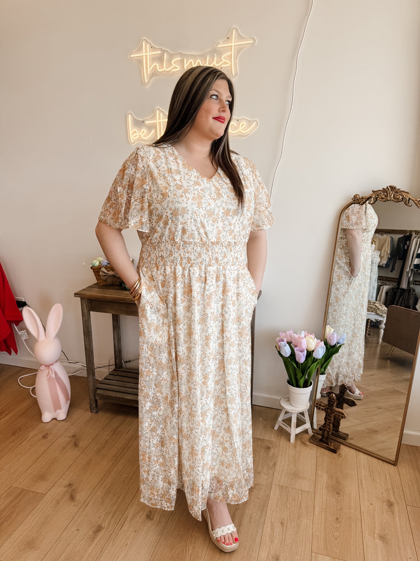Olivia Yellow Maxi Dress