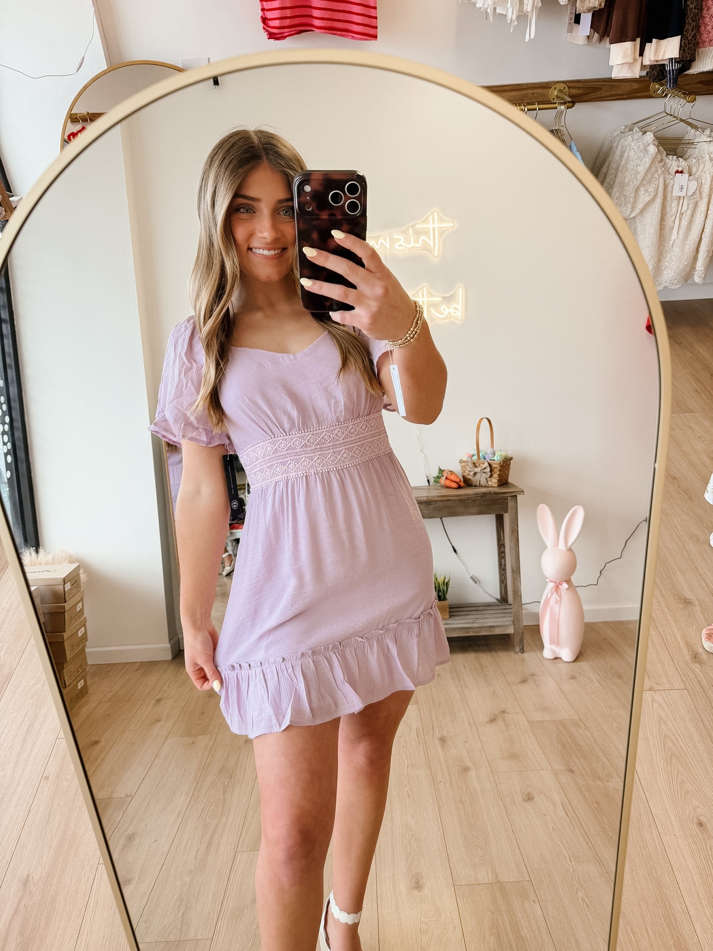 Mila Orchid Mini Dress