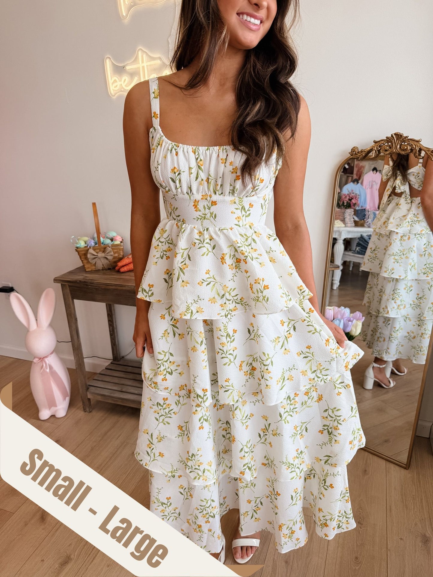 Scarlett Yellow Midi Dress