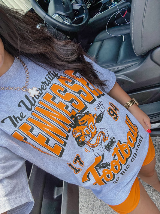 Vintage Volunteers Football Boxy Cotton Tee