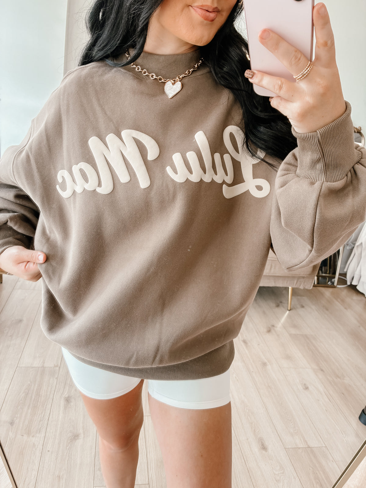 Brown Script LULUMAC Sweatshirt