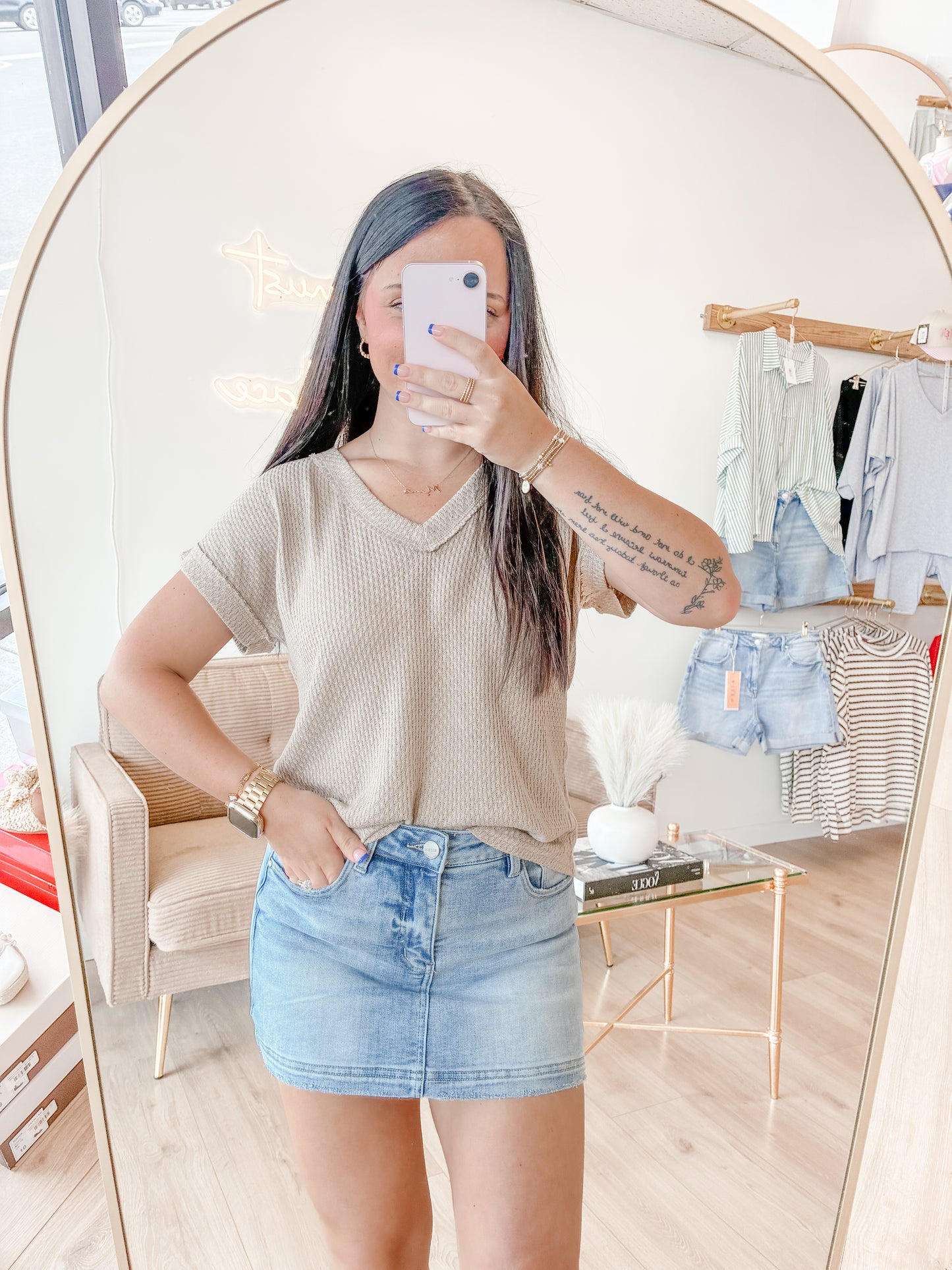 Necessity Khaki Top