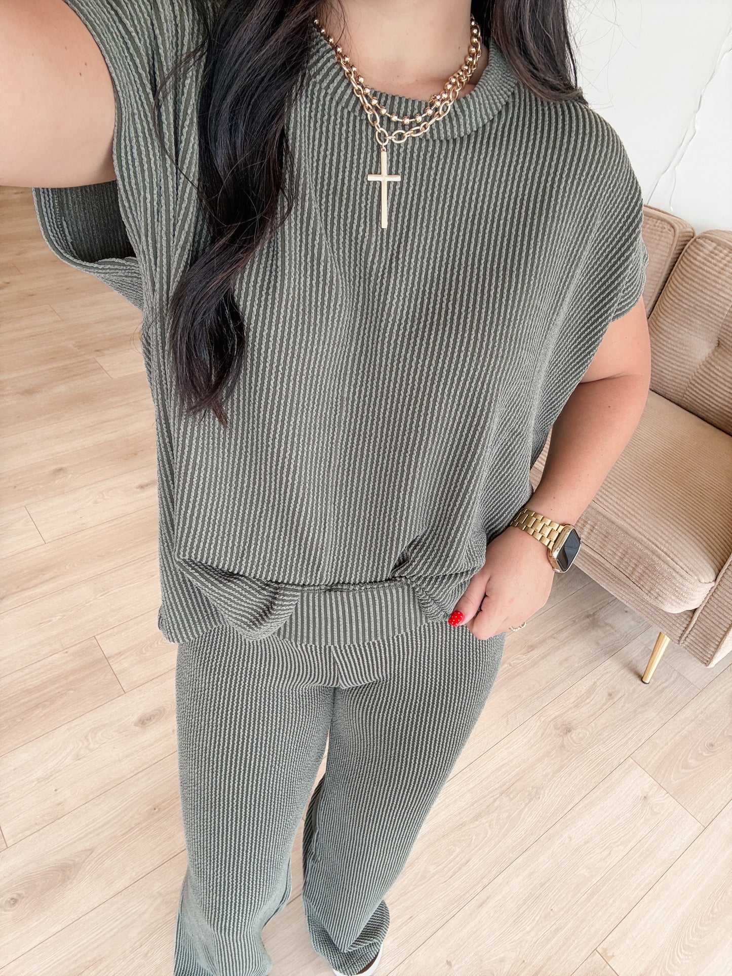 Comfy & Classy Rib Set (OLIVE)