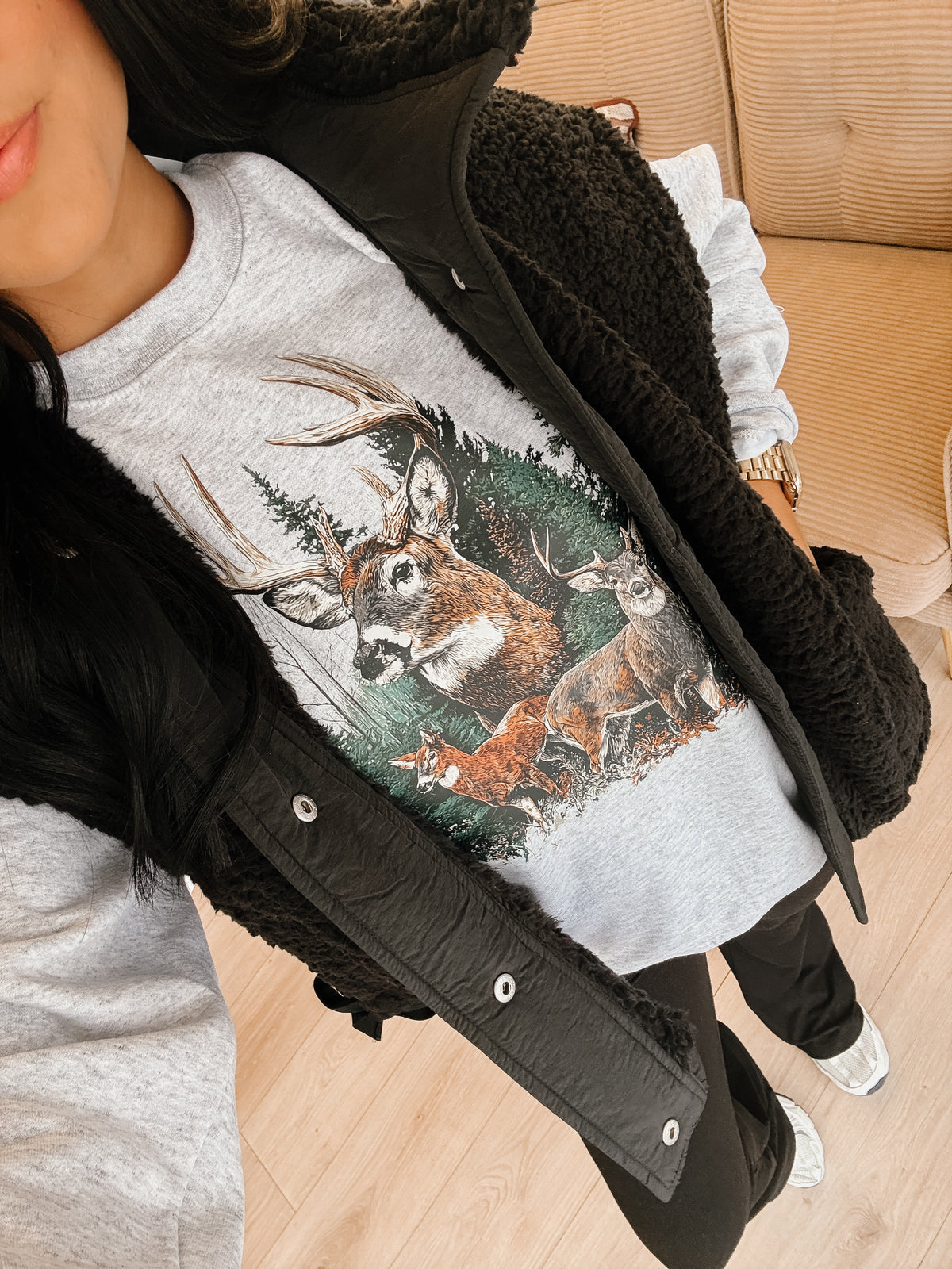 Vintage Deer Crewneck