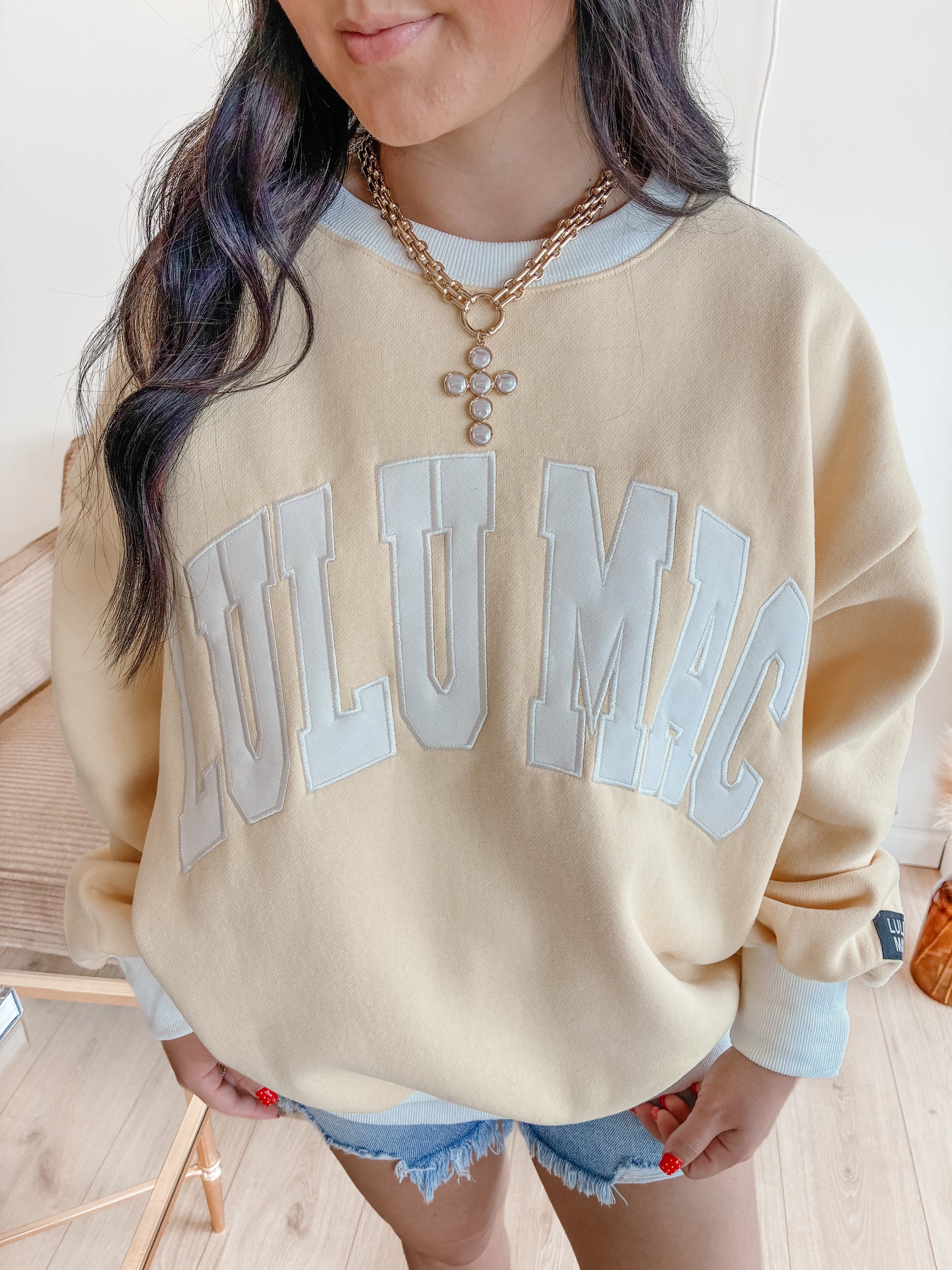 Butter Color-Block LULU MAC Sweatshirt