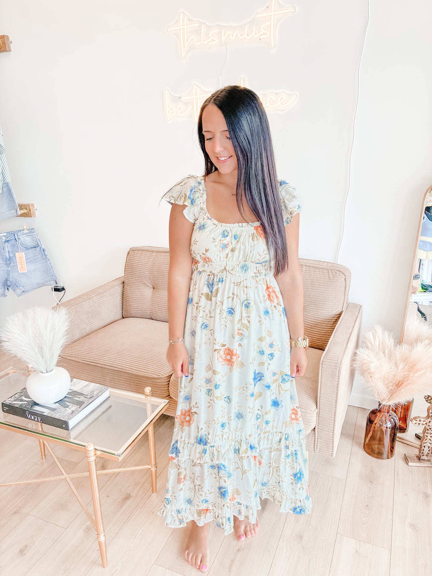 Church Date Midi Dress