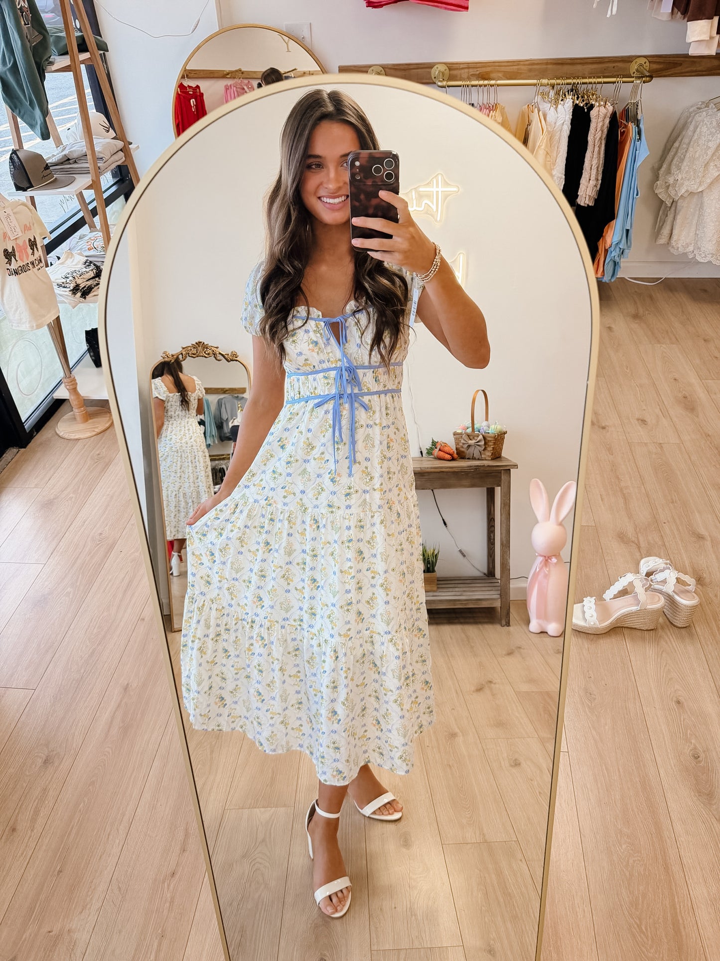Sofia Blue Midi Dress