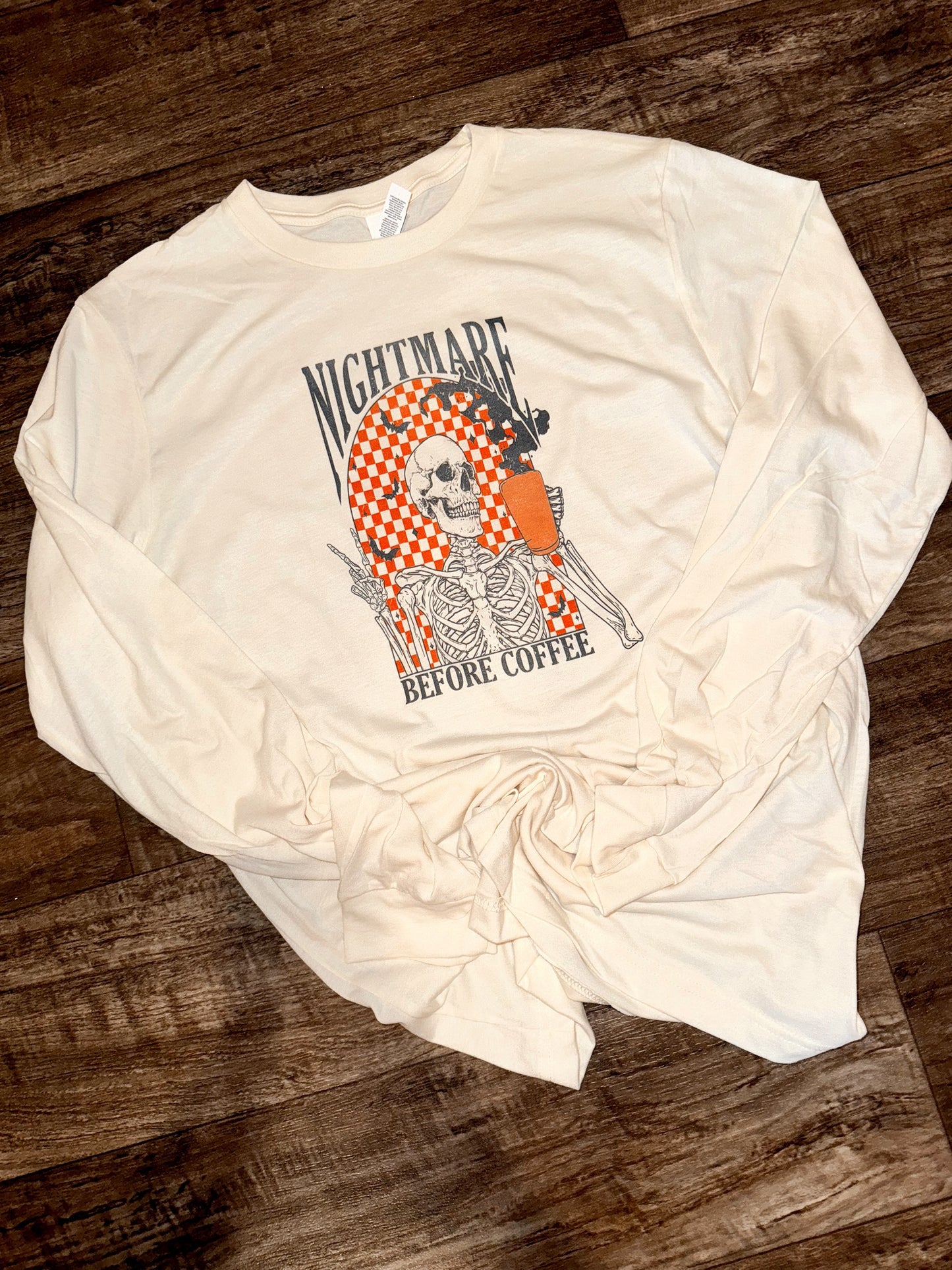 Nightmare Before Coffee Long sleeve Tee