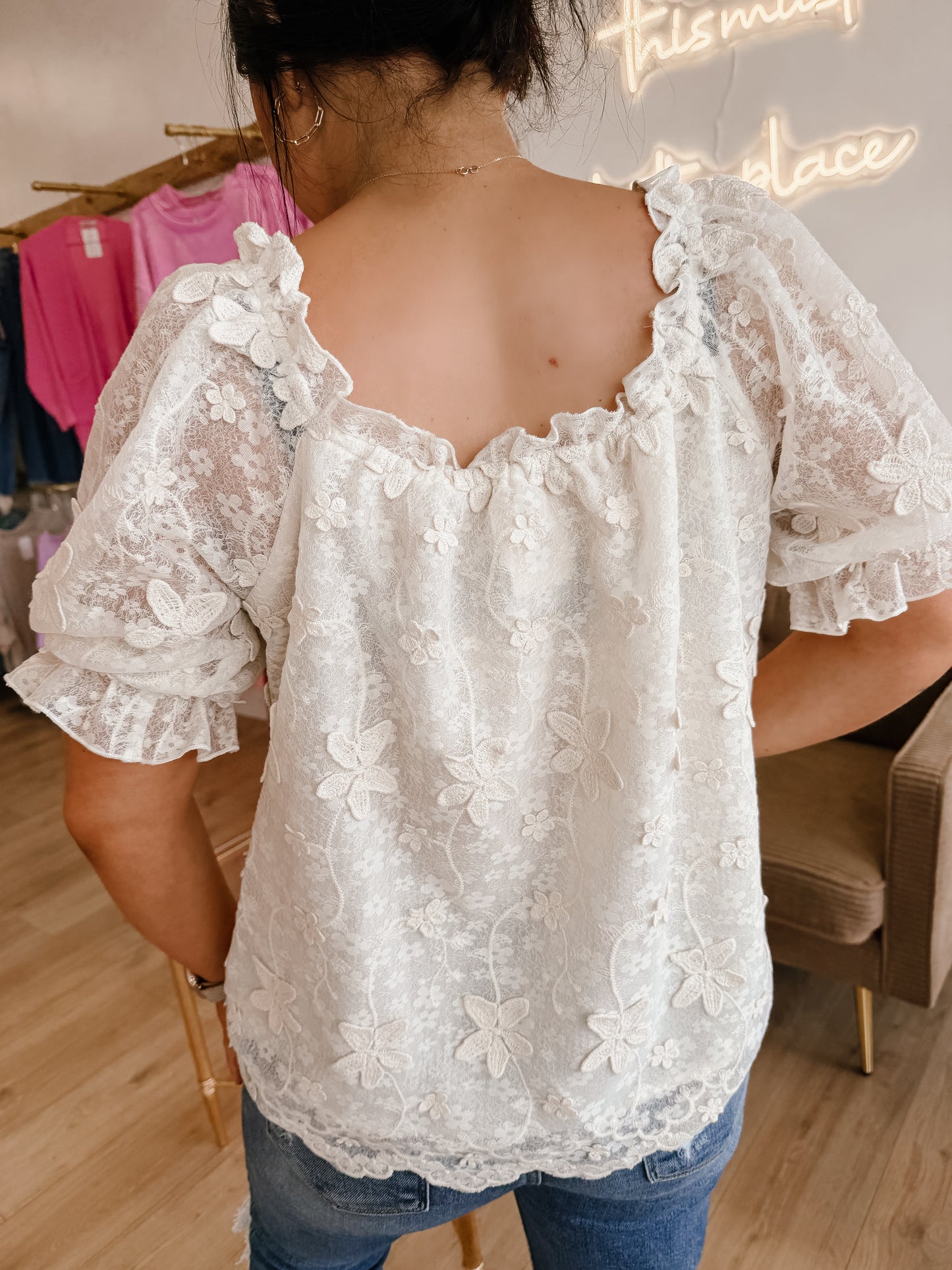Romance Dreamy Petal Charm Blouse