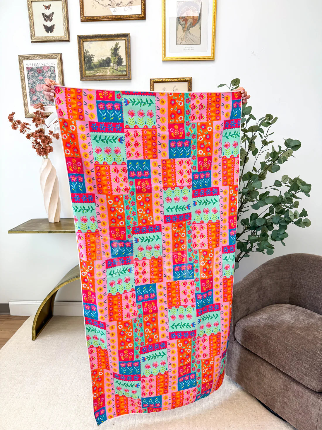 BIRDIE Quick Dry Towel in Spring Paisley Patch