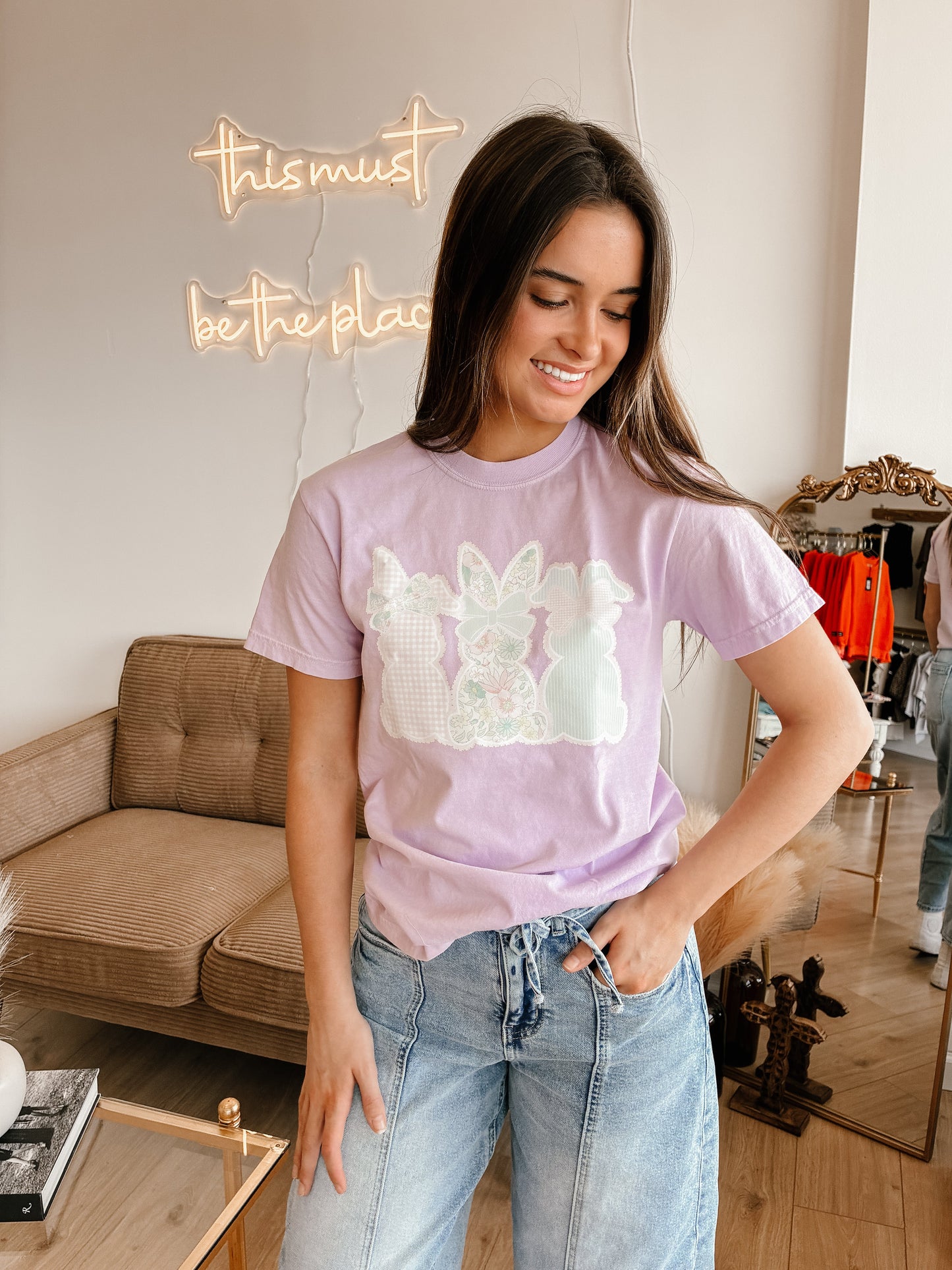 Floral Bunny CC Tee