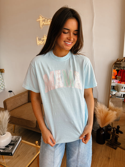 Floral Coquette MAMA CC Tee