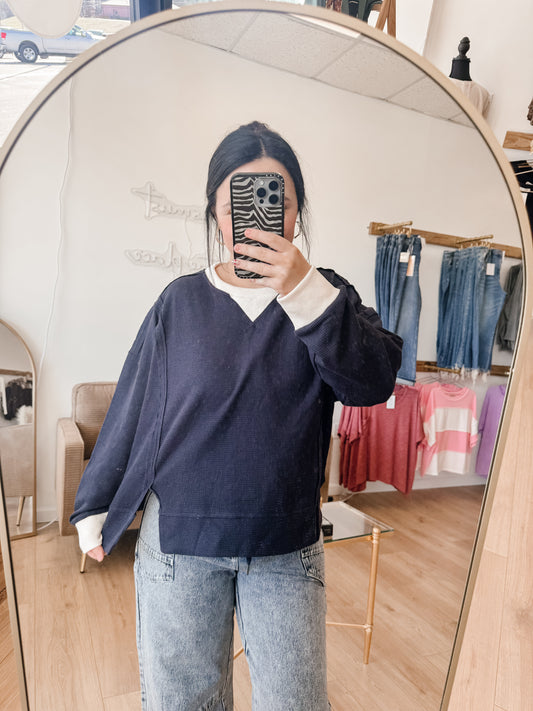 Vintage Waffle Loose Fit Top