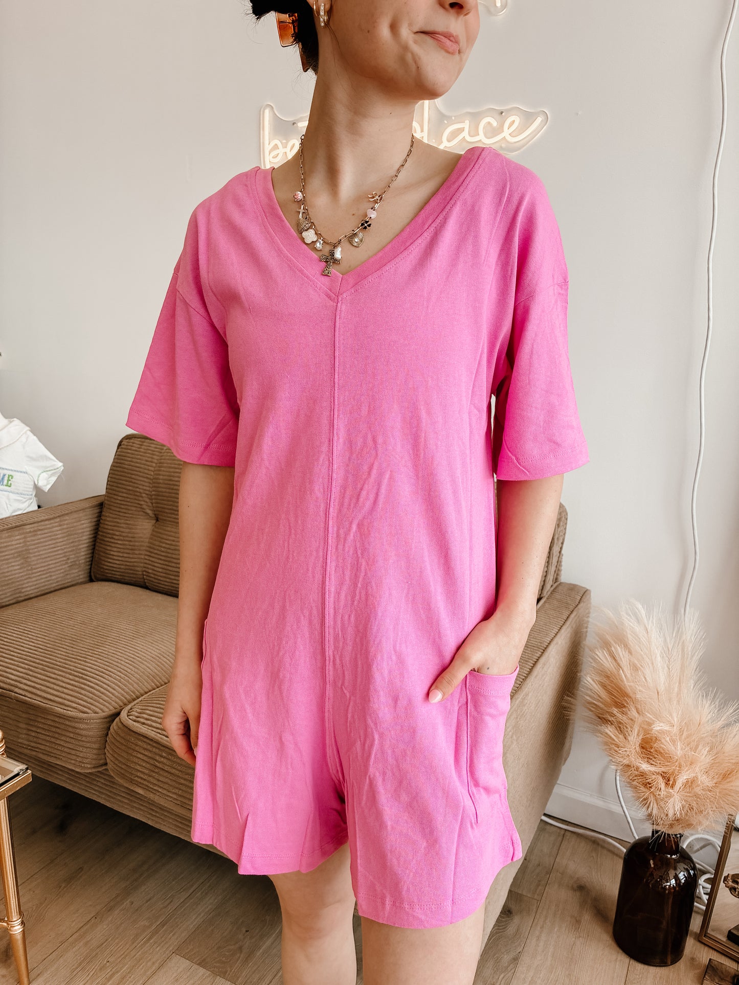 V Or Scoop Neck 2-way Romper