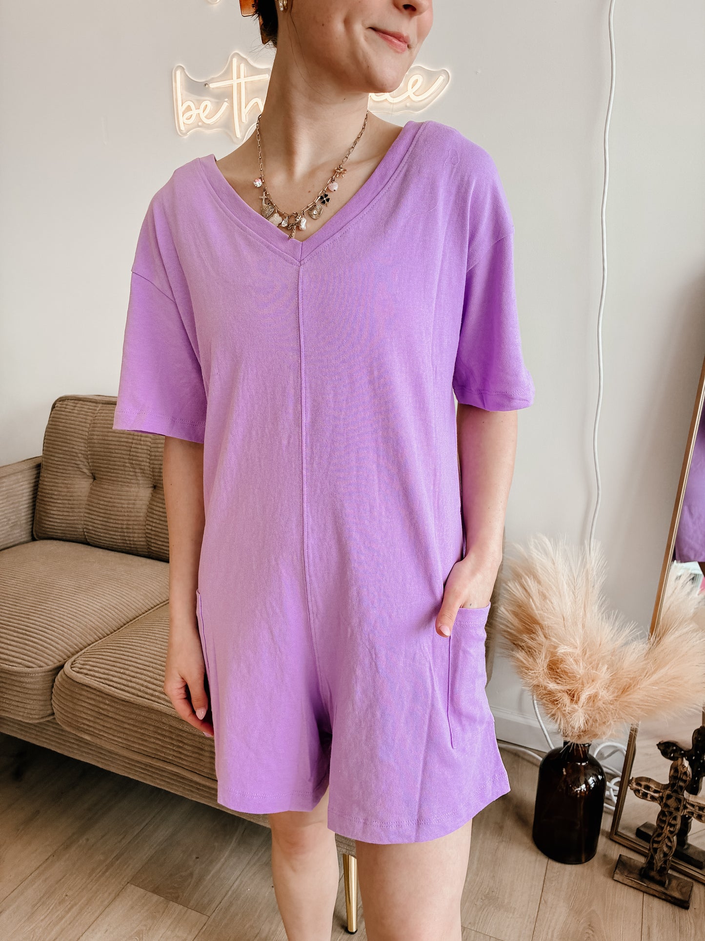 V Or Scoop Neck 2-way Romper