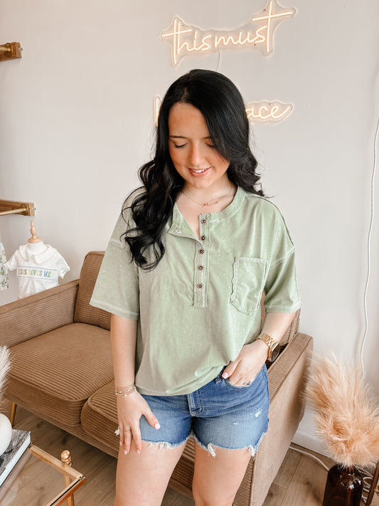 Mineral Washed Oversized Comfy Knit Top  (4 colors)