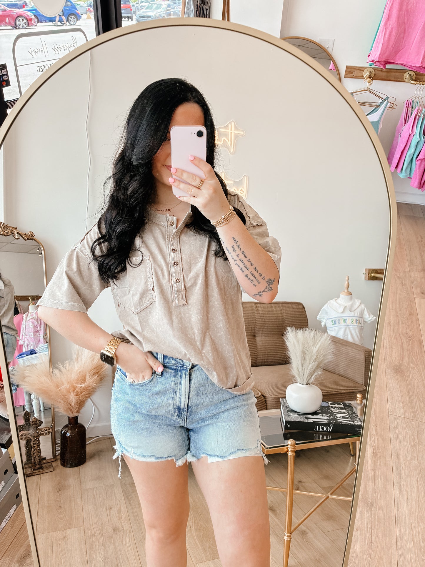 Mineral Washed Oversized Comfy Knit Top  (4 colors)
