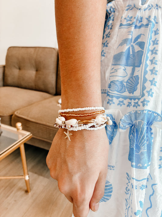 Puka Shell Star Fish Bracelet