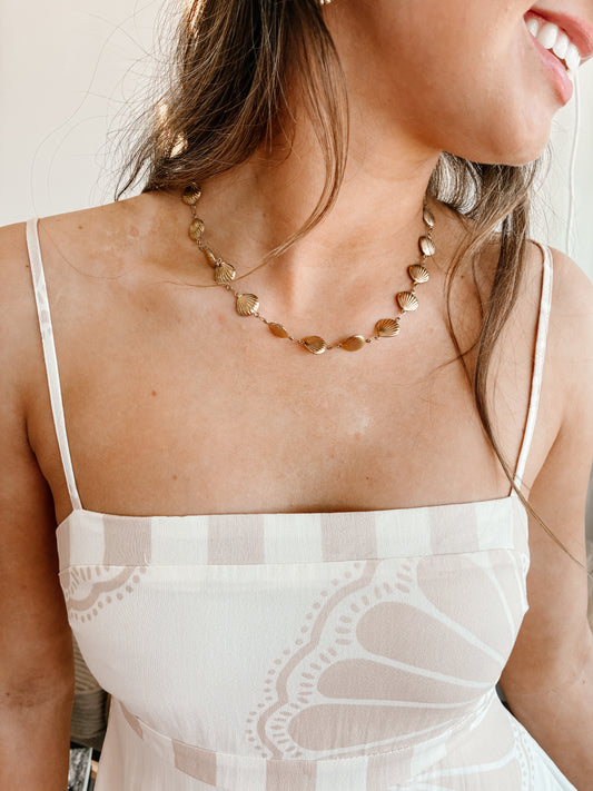Gold Seashell Necklace