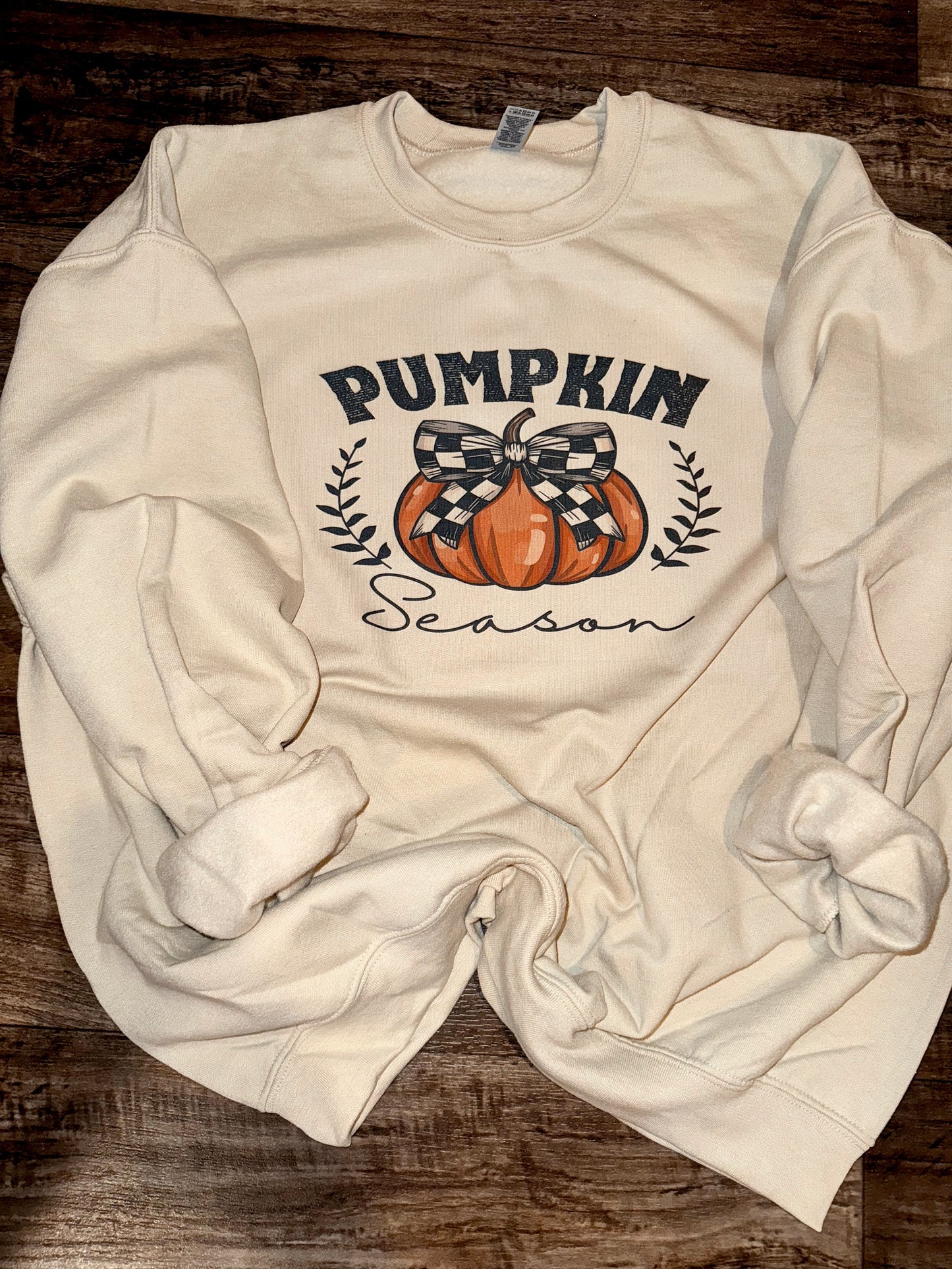 Pumpkin Season Buffalo Plaid Crewneck