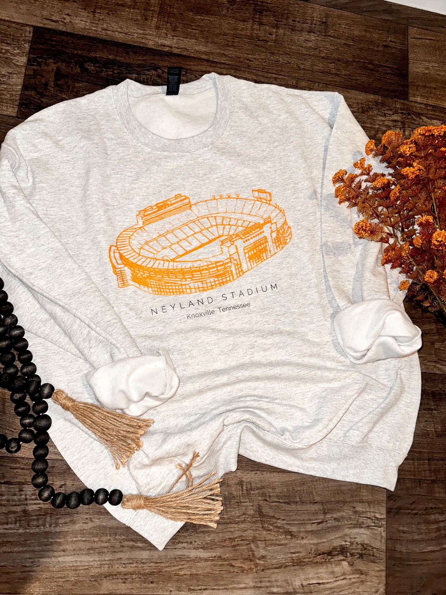 Neyland Stadium Grey Crewneck