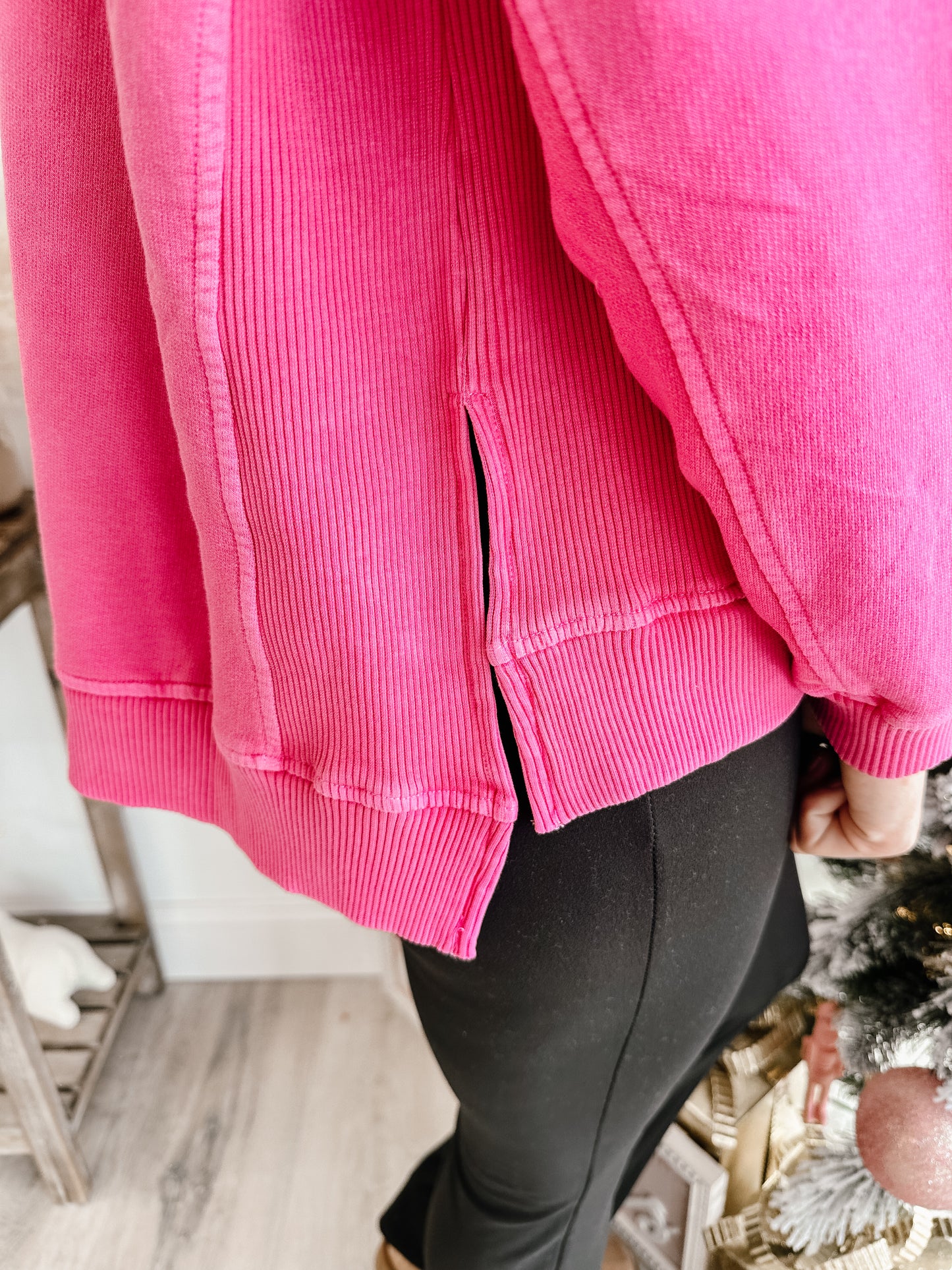 Colorful French Terry Pigment Dye & Enzyme Washing Pullover