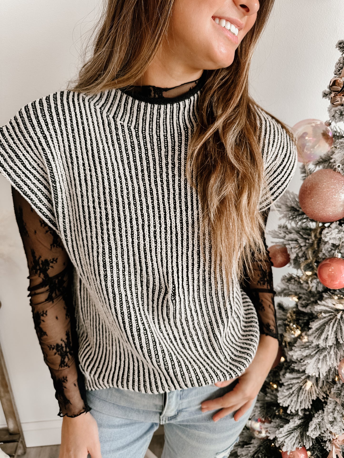 Lace See-through Layering Top (3 colors)