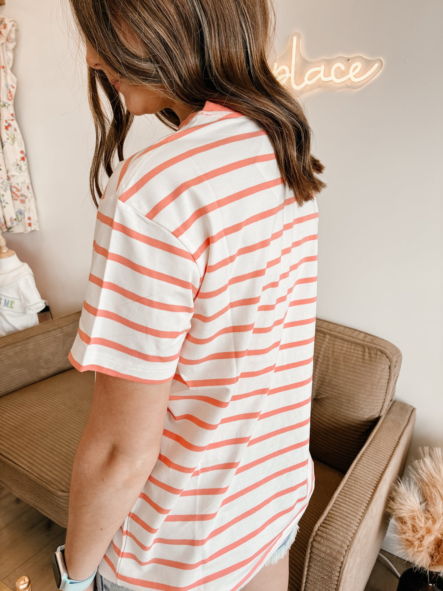 Striped Crew-neck T-shirt