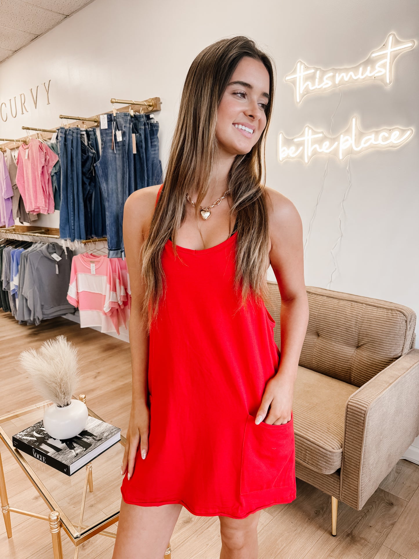 Mini Dress With Built-in Romper Liner