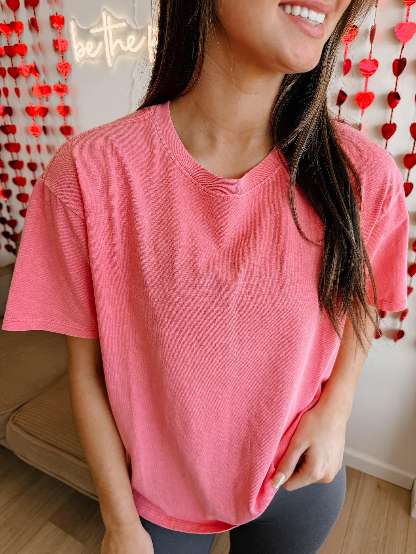 Pigment Dyed Crew Neck T-Shirt