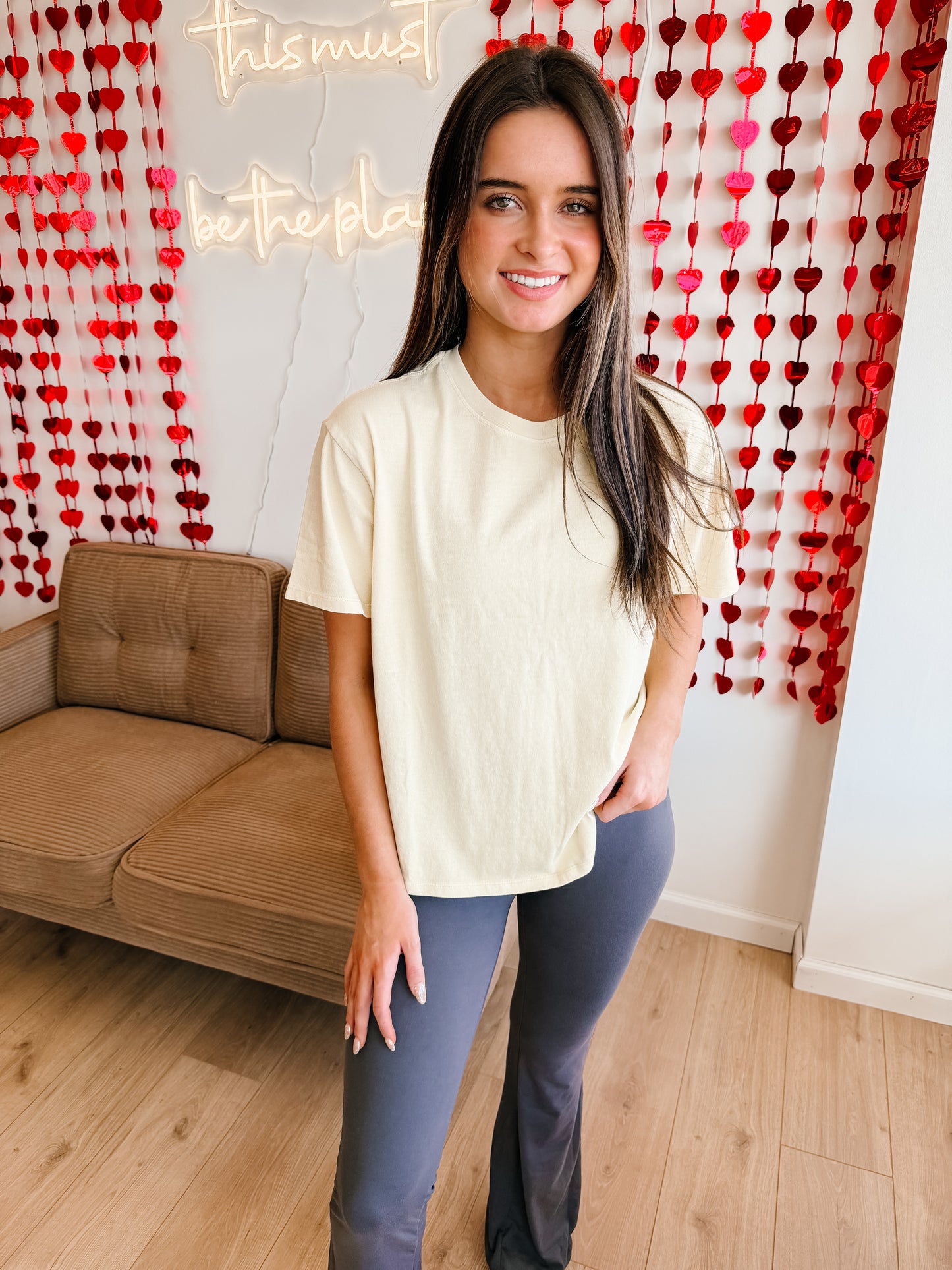 Pigment Dyed Crew Neck T-Shirt