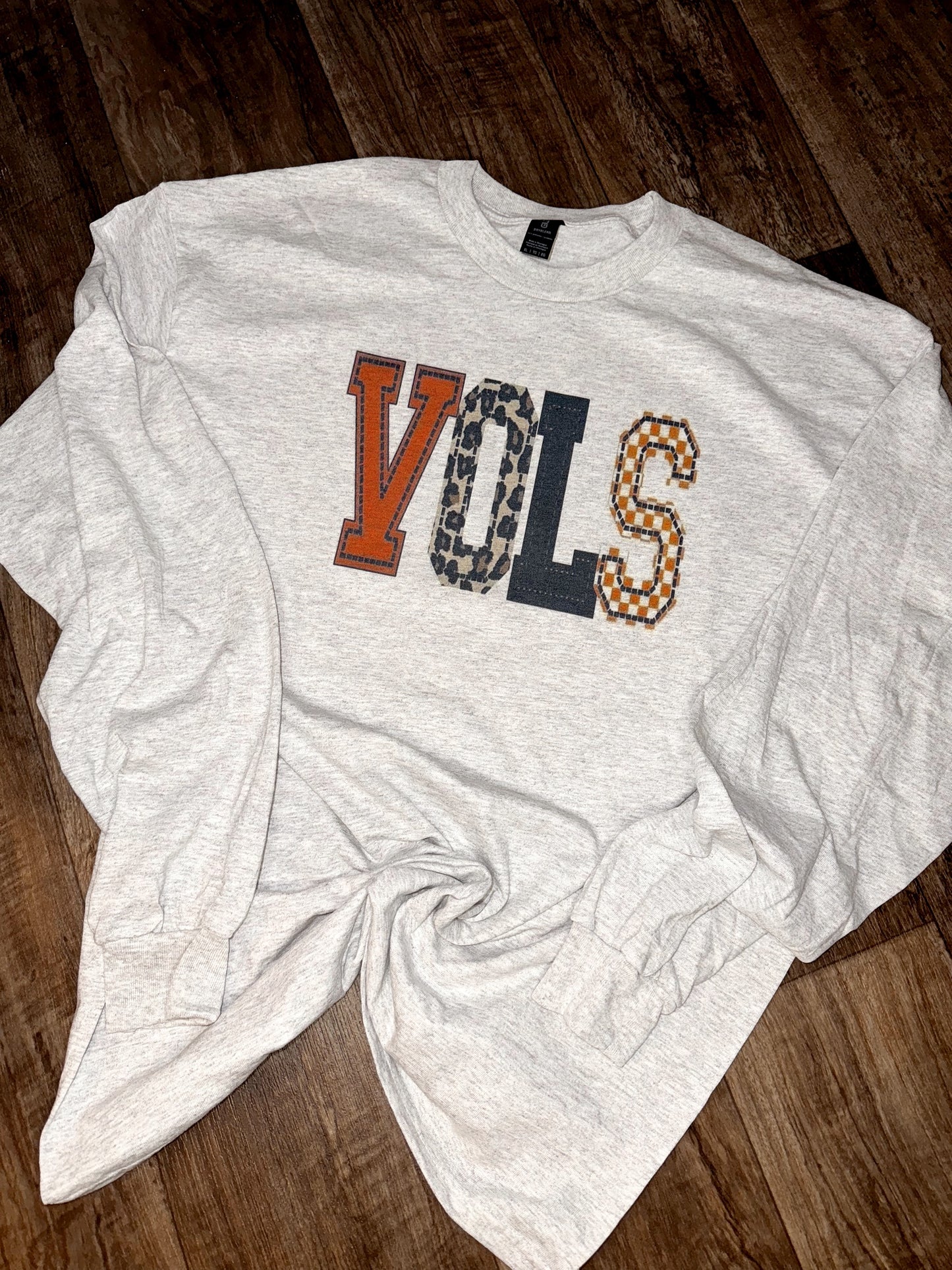 VOLS Patchwork Long Sleeve Tee