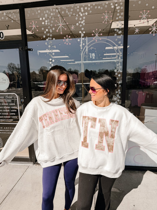 TENNESSEE/TN Camo Reversible Varsity Fleece Sweatshirt