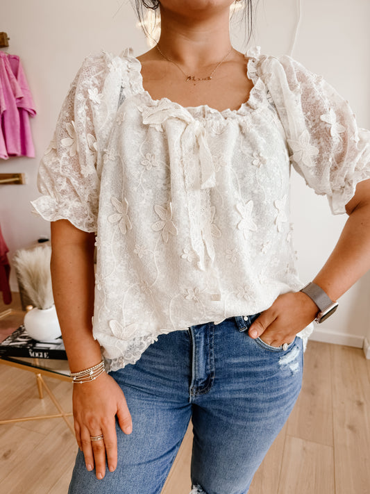 Romance Dreamy Petal Charm Blouse