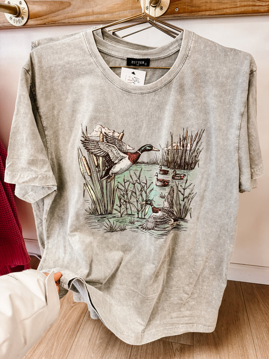 Mallard Ducks Vintage Graphic Tee