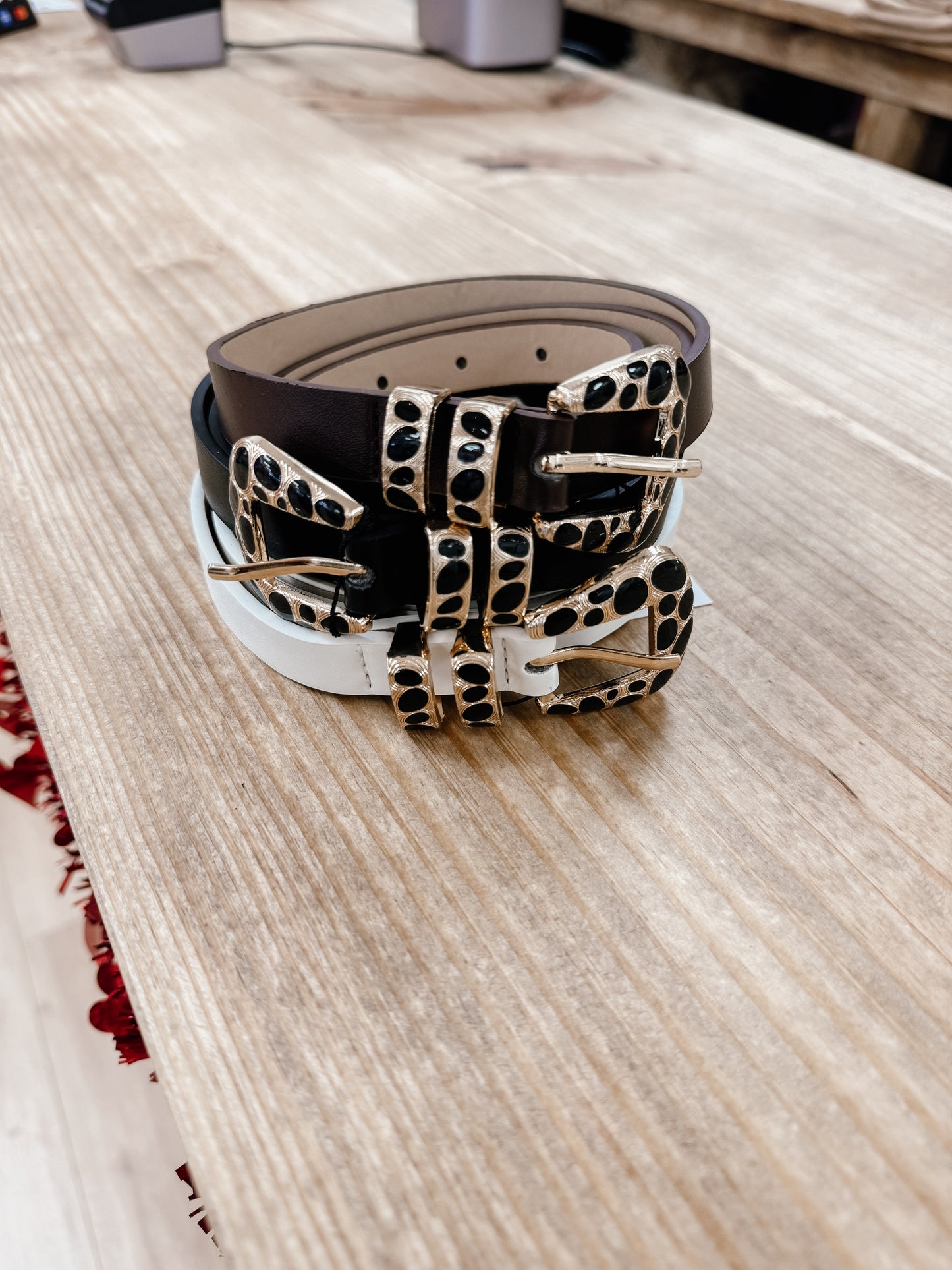 Leopard Buckle Belt