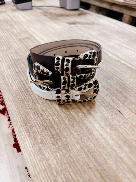 Leopard Buckle Belt