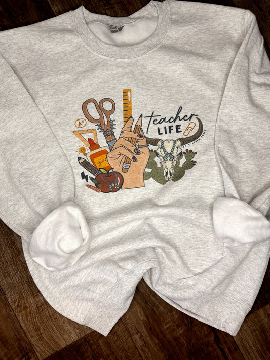 "Teacher Life" Crewneck