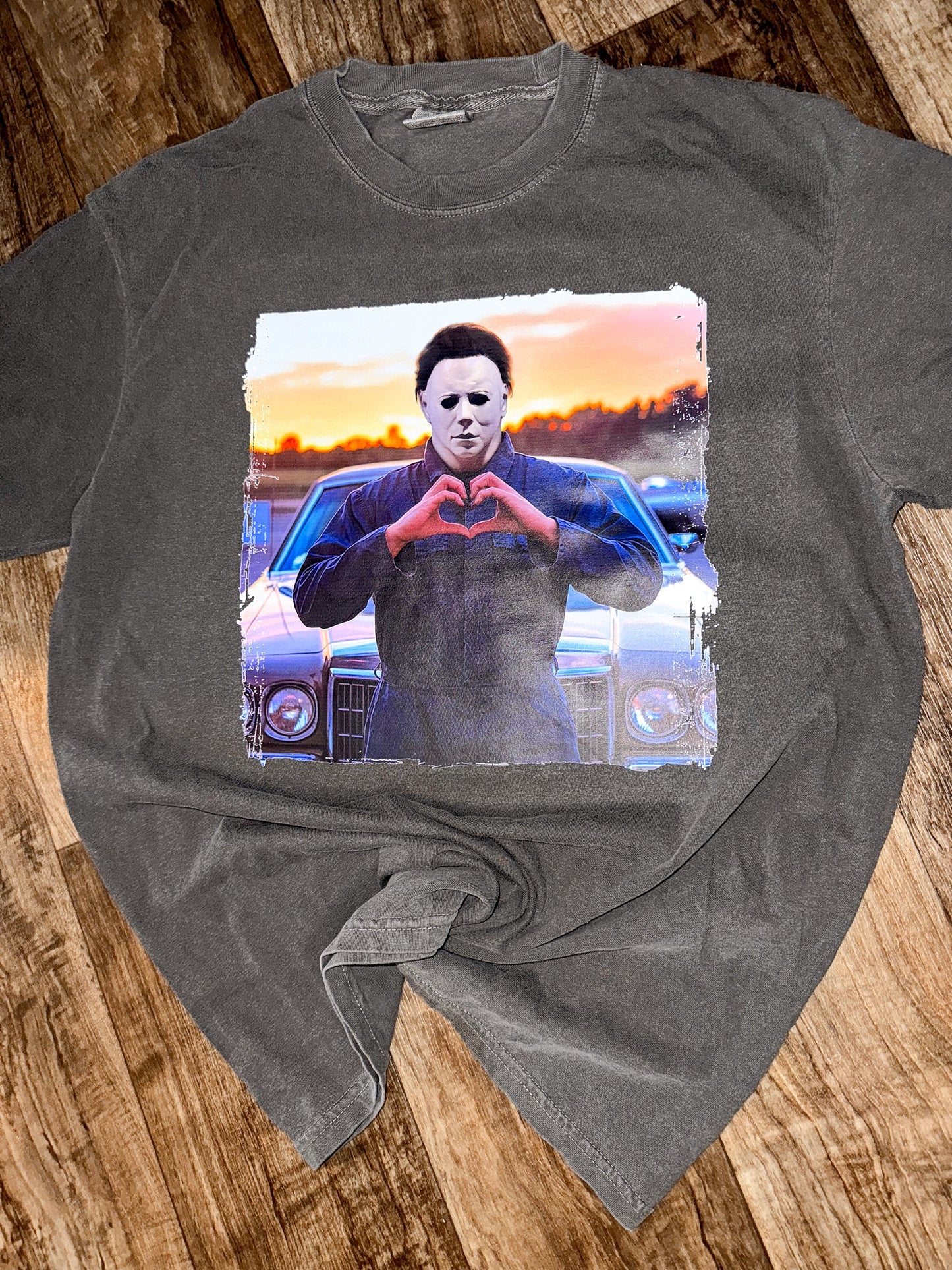 Michael Myers Heart Comfort Colors Tee