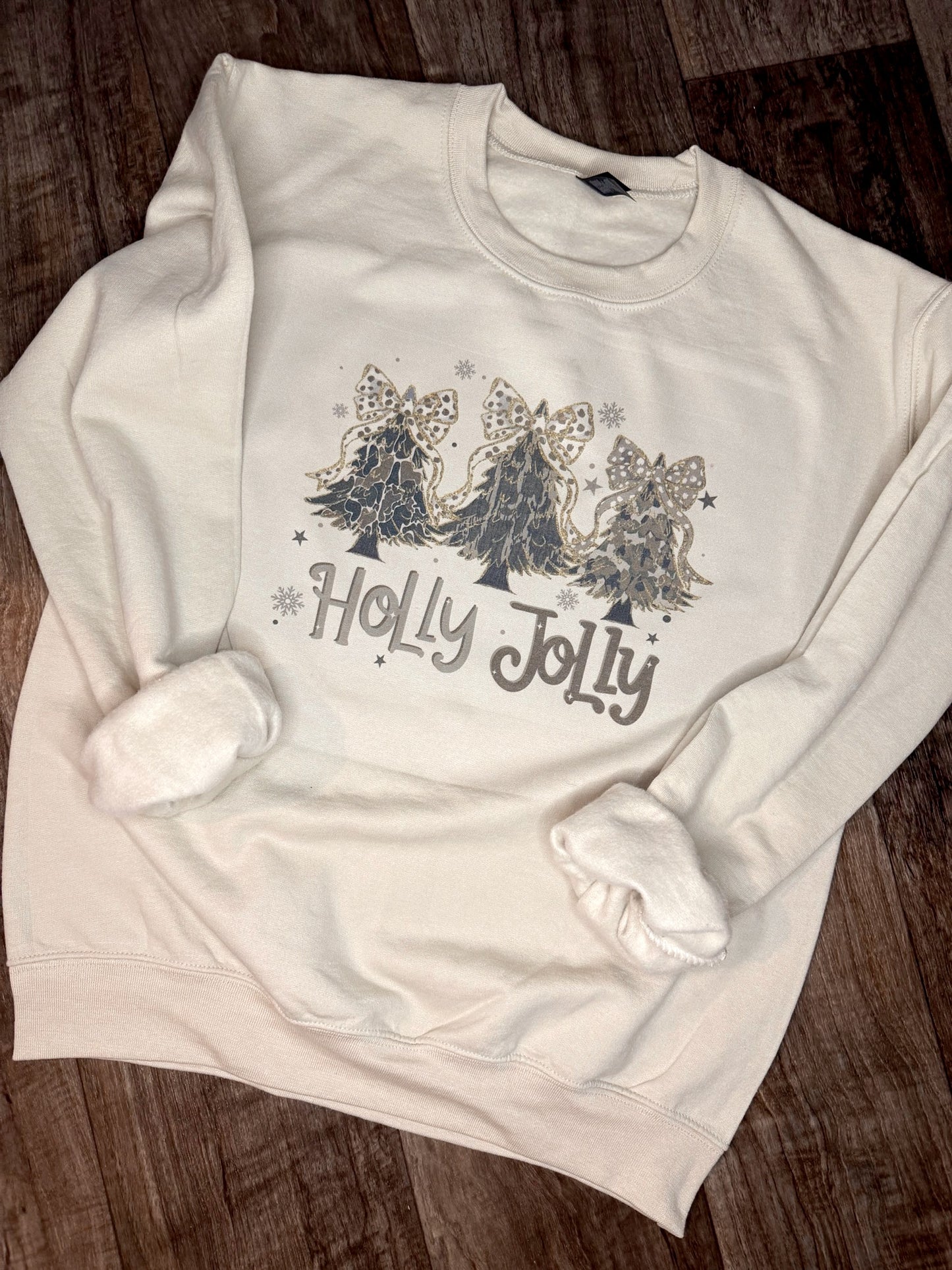 Camo Holly Jolly Christmas Crewneck