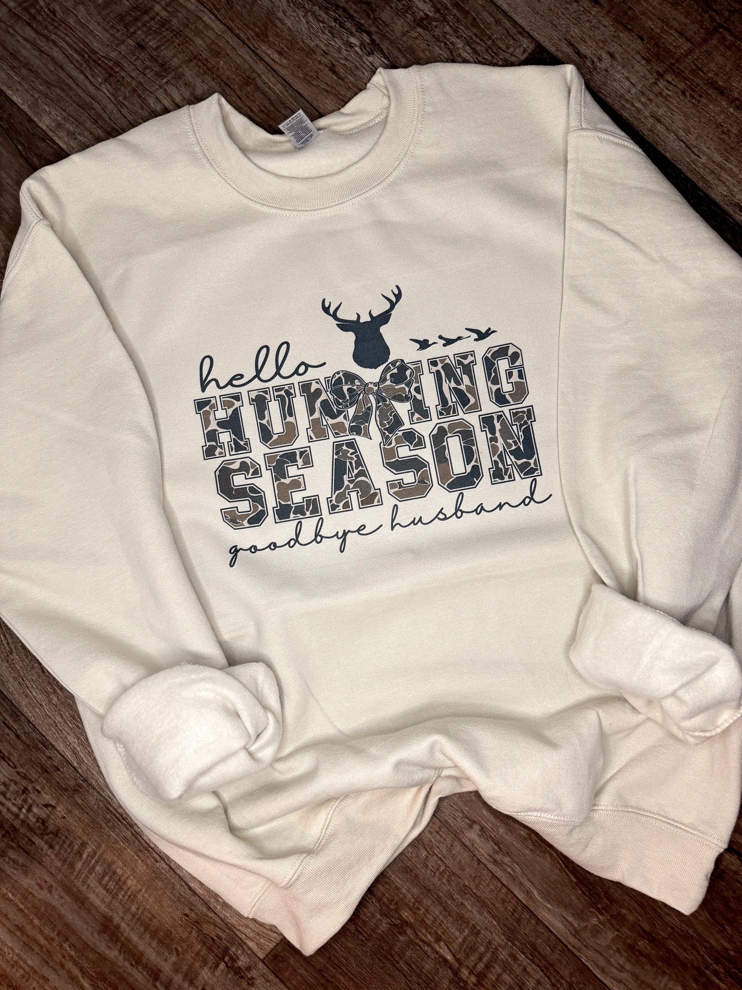 Goodbye Husband Hunting Season Crewneck