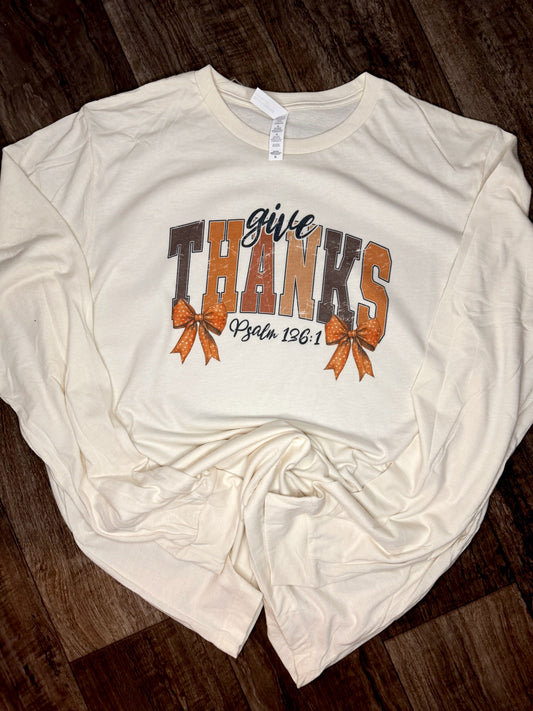 Thankful Bella+Canvas Long Sleeve Tee